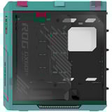 ASUS ROG Strix Helios II Hatsune Miku Edition midi tower behuizing Turquoise/roze | 4x USB-A | 2x USB-C | RGB | Tempered Glass