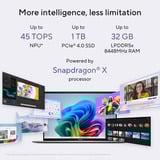 ASUS Vivobook S16 S3607QA-SH042W 16"  Copilot+ laptop Grijs | Qualcomm Snapdragon X X1-26-100 | Qualcomm Adreno GPU | 16 GB | 512 GB SSD