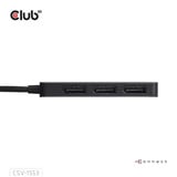 Club 3D USB-C naar Triple DisplayPort MST Hub Zwart, 4K60Hz