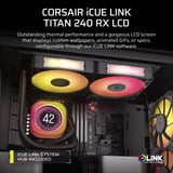 Corsair iCUE LINK TITAN 240 RX LCD RGB Refurbished waterkoeling Zwart