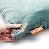 Cozy Una Velvet 45 x 45 cm draadloos warmtekussen Blauwgroen, Powerbank 5000 mAh