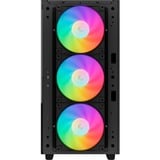 DeepCool CH560 DIGITAL midi tower behuizing Zwart | 1x USB-A | 1x USB-C | RGB | Tempered Glass