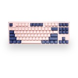 Ducky One 3 Fuji TKL, toetsenbord Roségoud/donkerblauw, US lay-out, Cherry MX Red, PBT Double Shot, hot swap