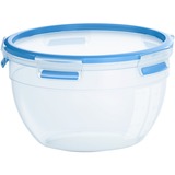 Emsa Clip & Close vershoudbakje 2,6 Liter doos Transparant/blauw, rond, Ø 21,8cm