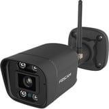 Foscam V5P, 3K/5MP Dual-Band WiFi camera met geluid- en lichtalarm Zwart