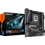 GIGABYTE Z790 EAGLE AX socket 1700 moederbord Zwart/grijs, RAID, 2.5 Gb-LAN, WLAN, BT, Sound, ATX