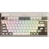 Iqunix OG80 Hitchhiker Wireless Mechanical Keyboard Grijs, US lay-out (QWERTY), IQUNIX Moonstone Turbo, 80% (TKL)	, RGB leds, Hot-swappable, PBT, 2.4GHz | Bluetooth 5.1 | USB-C