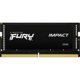 Kingston FURY Impact 16 GB DDR5-6400 (1x 16 GB) laptopgeheugen Zwart, KF564S38IB-16, SO-DIMM, XMP 3.0
