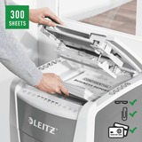 Leitz Leitz IQ Auto+ Office 300 Papiervernietiger P4 papierversnipperaar Wit