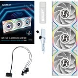 Lian Li UNI FAN SL120 LCD Wireless case fan Wit, 3 stuks, 4-pin PWM fan-connector