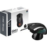 MSI Clutch GM51 Lightweight Wireless gaming muis Zwart, 26.000 dpi, RGB leds