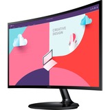 SAMSUNG LS24C360EAUXEN 24" Curved monitor Zwart, VGA, HDMI, AMD FreeSync