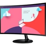 SAMSUNG LS24C360EAUXEN 24" curved monitor Zwart, VGA, HDMI, AMD FreeSync