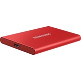 SAMSUNG Portable T7, 2 TB externe SSD Rood, MU-PC2T0R/WW, USB 3.2 Gen.2 (10 Gbps)