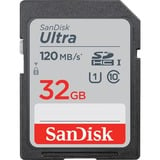 SanDisk Ultra SDHC UHS-I-kaart 32 GB geheugenkaart Zwart, UHS-I, Class 10