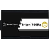 SilverStone Triton 750Rz, 750 Watt voeding  Zwart, 1x 12-Pin High Power GPU, 3x PCIe, Kabel-Management