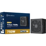 SilverStone Triton 750Rz modulaire 750 watt voeding  Zwart, 1x 12V-2x6, 3x PCIe