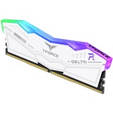 Team Group 32 GB DDR5-6400 (2x 16 GB) Dual-Kit werkgeheugen Wit, Delta RGB, FF4D532G6400HC32ADC01, XMP 3.0