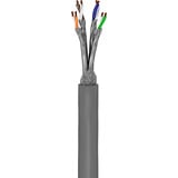 goobay Cat.6a netwerkkabel Grijs, 305 meter, S/FTP, RJ-45, Ruwe kabel