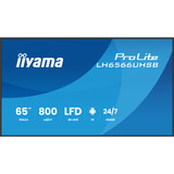 iiyama ProLite LH6566UHSB-B1AG 65" 4K Ultra HD Public Display Zwart, HDMI, USB-C, LAN, WiFi, Audio, Android