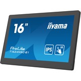 iiyama ProLite T1624MSC-B1 15.6" Touchscreen-Monitor  Zwart, Touch, HDMI, Audio, USB