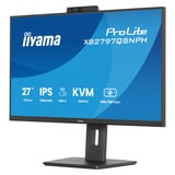 iiyama ProLite XB2797QSNPH-B1 27" monitor Zwart, HDMI, DisplayPort, USB-C, LAN, Audio, Webcam