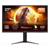 AOC U27G4XM 27" 4K Ultra HD gaming monitor Zwart/rood, 1x DisplayPort, 1x HDMI, 4x USB-A, 160 Hz / 320 Hz