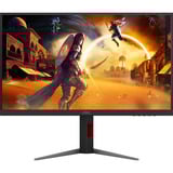 AOC U27G4XM MiniLED dual gaming monitor 27" 4K UHD  Zwart/rood, 1x HDMI, 1x DisplayPort, USB-A, USB-B, 320 Hz