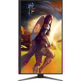 AOC U27G4XM MiniLED dual gaming monitor 27" 4K UHD  Zwart/rood, 1x HDMI, 1x DisplayPort, USB-A, USB-B, 320 Hz