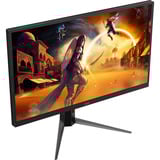 AOC U27G4XM MiniLED dual gaming monitor 27" 4K UHD  Zwart/rood, 1x HDMI, 1x DisplayPort, USB-A, USB-B, 320 Hz
