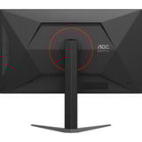 AOC U27G4XM MiniLED dual gaming monitor 27" 4K UHD  Zwart/rood, 1x HDMI, 1x DisplayPort, USB-A, USB-B, 320 Hz