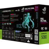 ASUS GeForce RTX 5080 ROG ASTRAL GAMING OC Hatsune Miku Edition grafische kaart Turquoise, DLSS 4, 3x DisplayPort, 2x HDMI 2.1