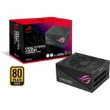 ASUS ROG STRIX 1000W Gold Aura Edition voeding  Zwart, 4x PCIe, kabelmanagement, 1x 12VHPWR