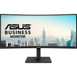 ASUS VA34VCPSR 34" Curved UltraWide monitor Zwart, 100 Hz, HDMI, DisplayPort, Audio, LAN, USB-C