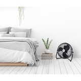 Bestron DFA30 Retro vloerventilator Zwart,  Ø 35 cm | verticaal verstelbare korf