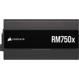 Corsair RM750x (2025), 750 Watt voeding  Zwart, 1x 12VHPWR, 3x PCIe, kabelmanagement