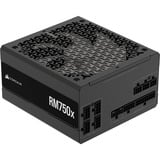 Corsair RM750x (2025), 750 Watt voeding  Zwart, 1x 12VHPWR, 3x PCIe, kabelmanagement