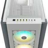 Corsair iCUE 7000X RGB big tower behuizing Wit | 4x USB-A | 1x USB-C | RGB | Tempered Glass