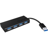 ICY BOX IB-AC6104 USB 3.0 usb-hub Zwart