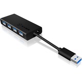 ICY BOX IB-AC6104 USB 3.0 usb-hub Zwart