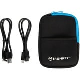 Kingston IronKey Vault Privacy 80 1.92 TB externe SSD Blauw/zwart, IKVP80ES/1920G, USB-C