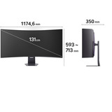 LG UltraGear evo 52G930B-B 52" 4K UHD Curved UltraWide gaming monitor Zwart, 2x HDMI, DisplayPort, 2x USB-A, USB-C, 240 Hz