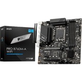 MSI PRO B760M-A WIFI, socket 1700 moederbord RAID, 2.5Gb-LAN, WLAN, BT, Sound, µATX