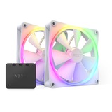 NZXT F140 RGB Core case fan Wit, 2 stuks, Incl. RGB controller