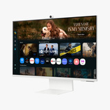 Samsung M8 32" Smart Monitor M80F UHD 4K Wit, 1x HDMI, 1x USB-C, 2x USB-A, 1x HDMI, USB-C, USB-A, Wi-Fi, Bluetooth, Webcam