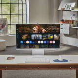 Samsung M8 32" Smart Monitor M80F UHD 4K Wit, 1x HDMI, 1x USB-C, 2x USB-A, 1x HDMI, USB-C, USB-A, Wi-Fi, Bluetooth, Webcam