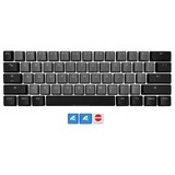 Sharkoon SKILLER SAC20 S4 keycaps Zwart, 62 stuks, ANSI Lay-out (US)