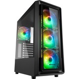 Sharkoon TK4 RGB tower-behuizing Zwart, Window-kit, USB 3.0