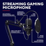 Trust GXT270 Emita+ II+ Streamingmicrofoon & Arm Zwart, Uitschuifbare arm