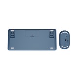 Trust Lyra Multi-Device Wireless Keyboard & Mouse desktopset Blauw, US lay-out (QWERTY), Scissor switches, 65%, 800 - 1.600 dpi, 2,4 GHz USB, Bluetooth